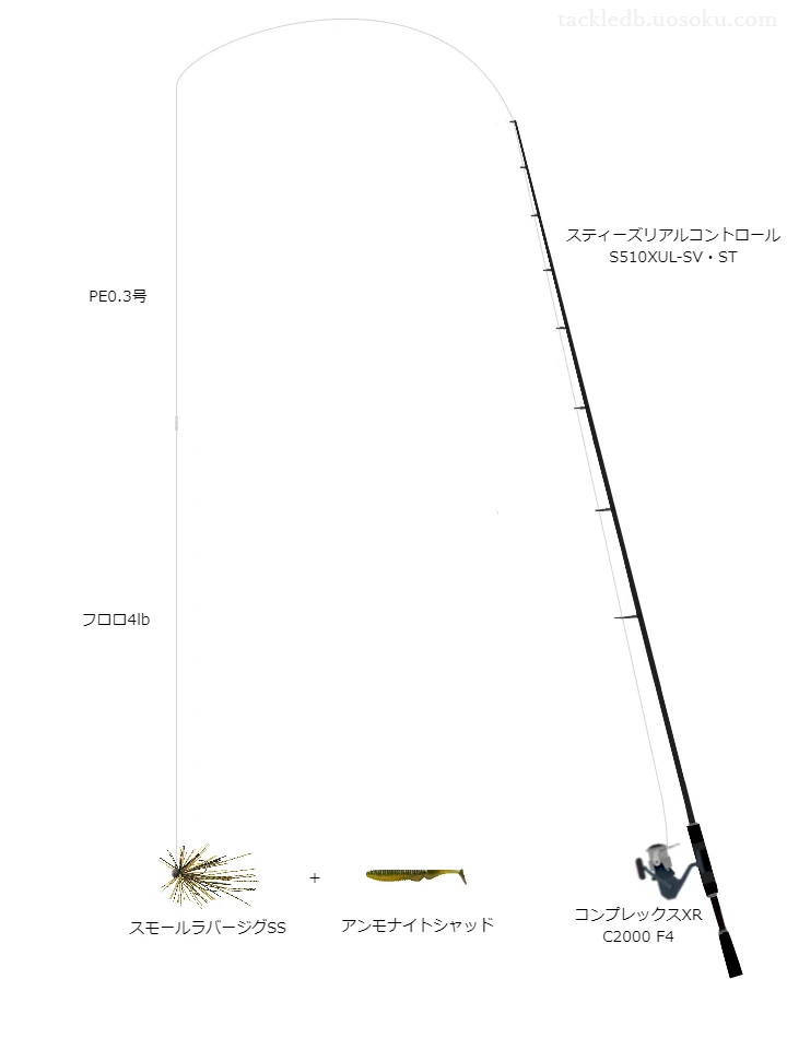 バス釣りに関するタックル、仕掛け図解