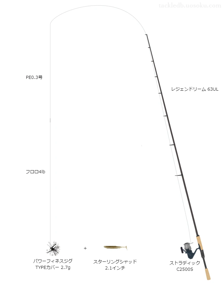 バス釣りに関するタックル、仕掛け図解