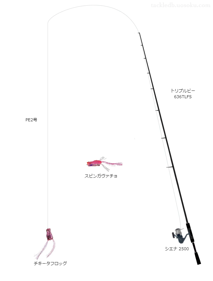 バス釣りに関するタックル、仕掛け図解