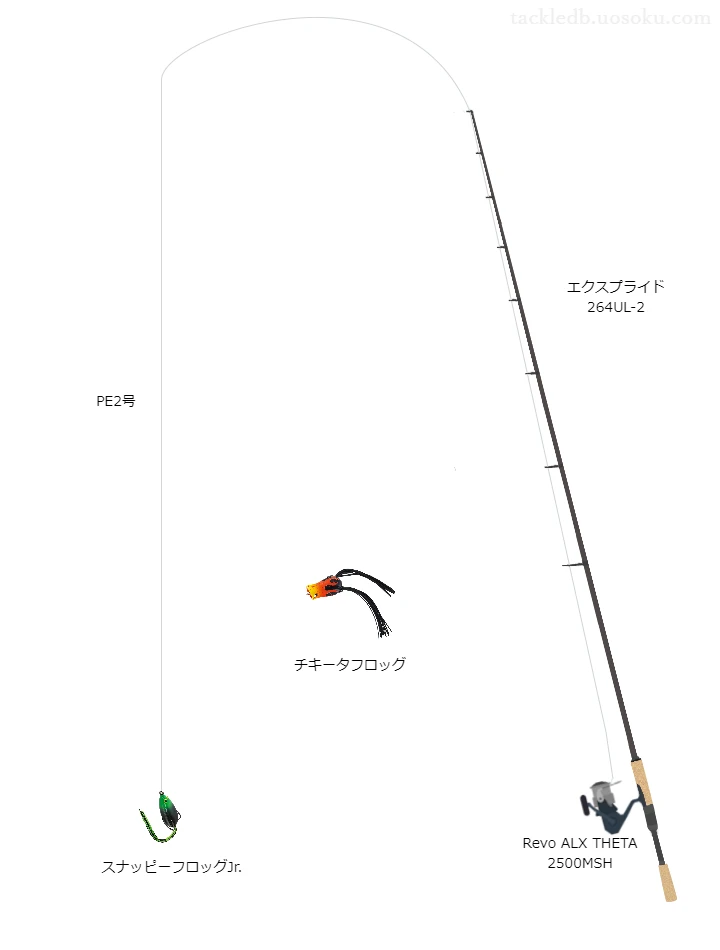 バス釣りに関するタックル、仕掛け図解