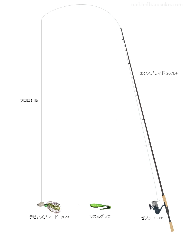 バス釣りに関するタックル、仕掛け図解