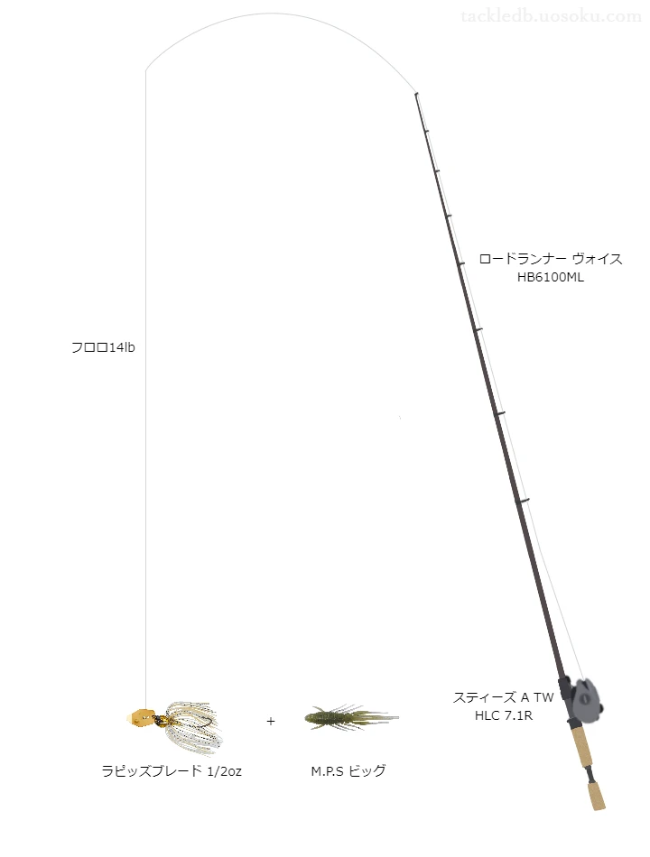 バス釣りに関するタックル、仕掛け図解