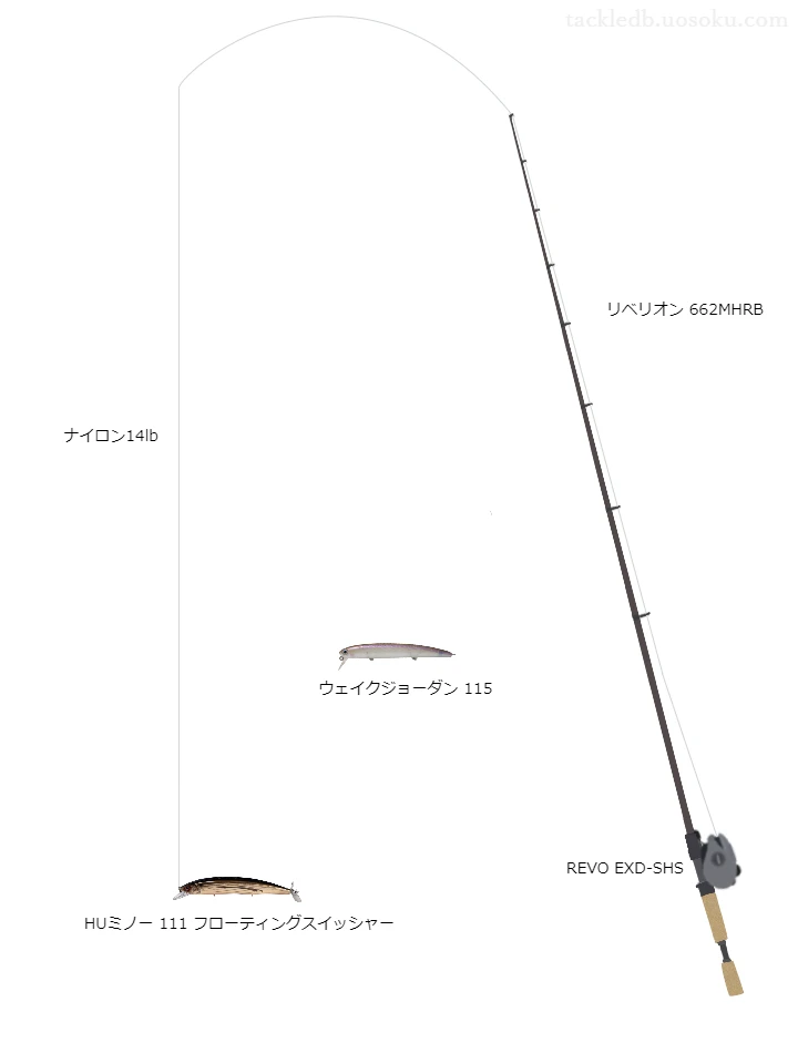 バス釣りに関するタックル、仕掛け図解