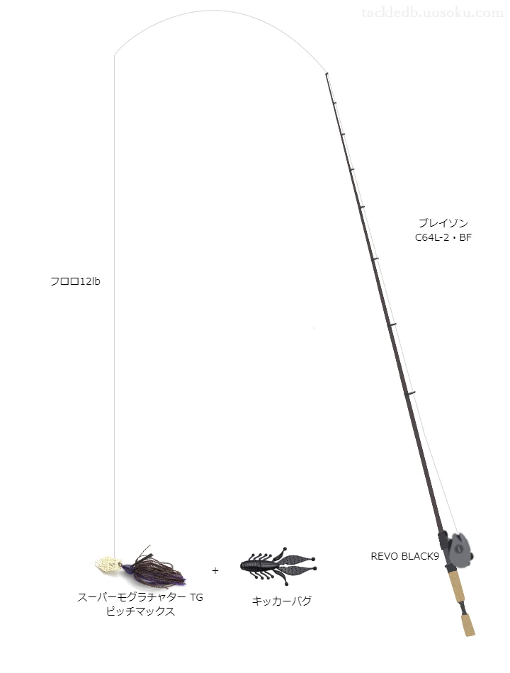 バス釣りに関するタックル、仕掛け図解