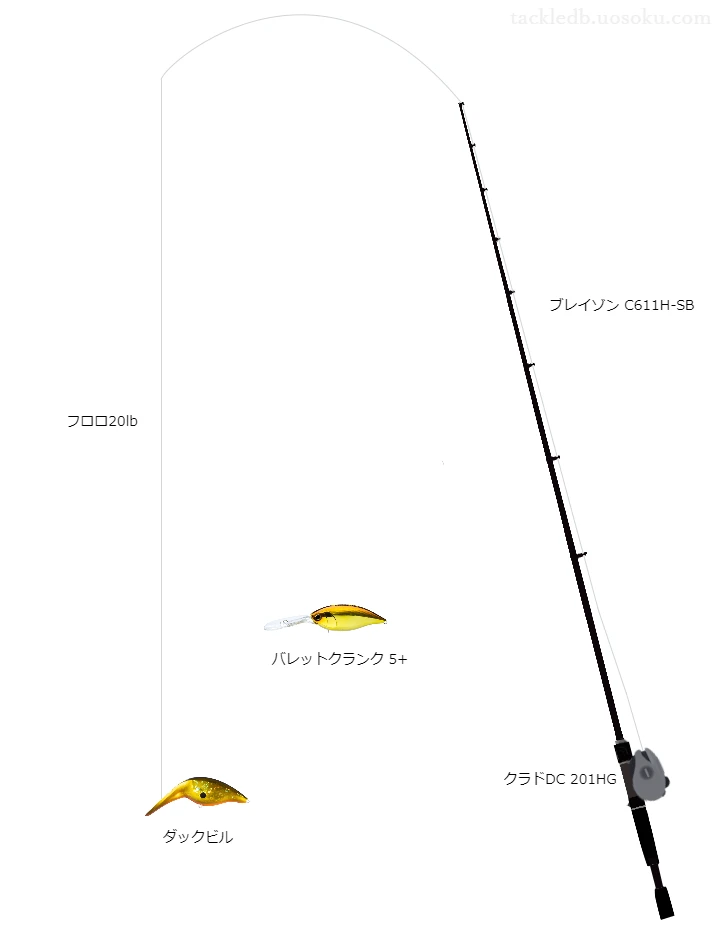 バス釣りに関するタックル、仕掛け図解