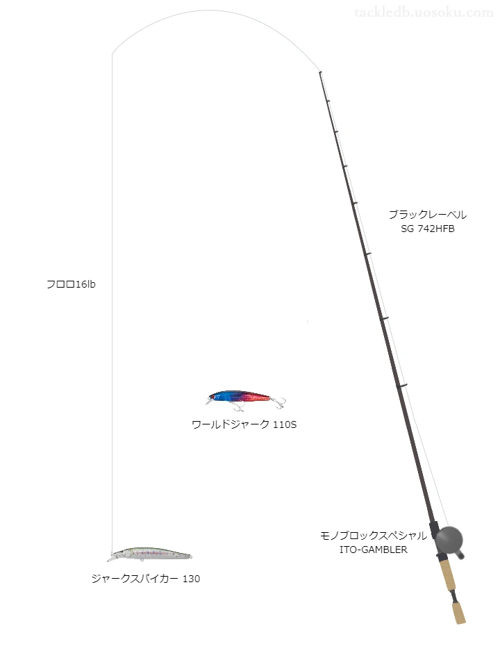 バス釣りに関するタックル、仕掛け図解