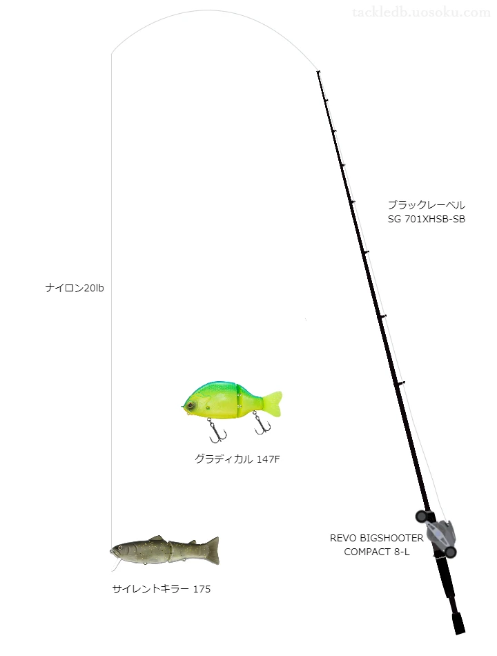 バス釣りに関するタックル、仕掛け図解