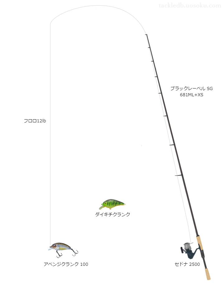 バス釣りに関するタックル、仕掛け図解