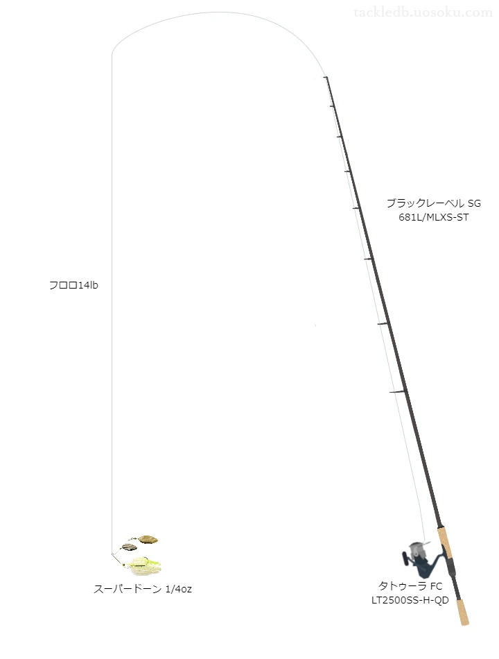 バス釣りに関するタックル、仕掛け図解