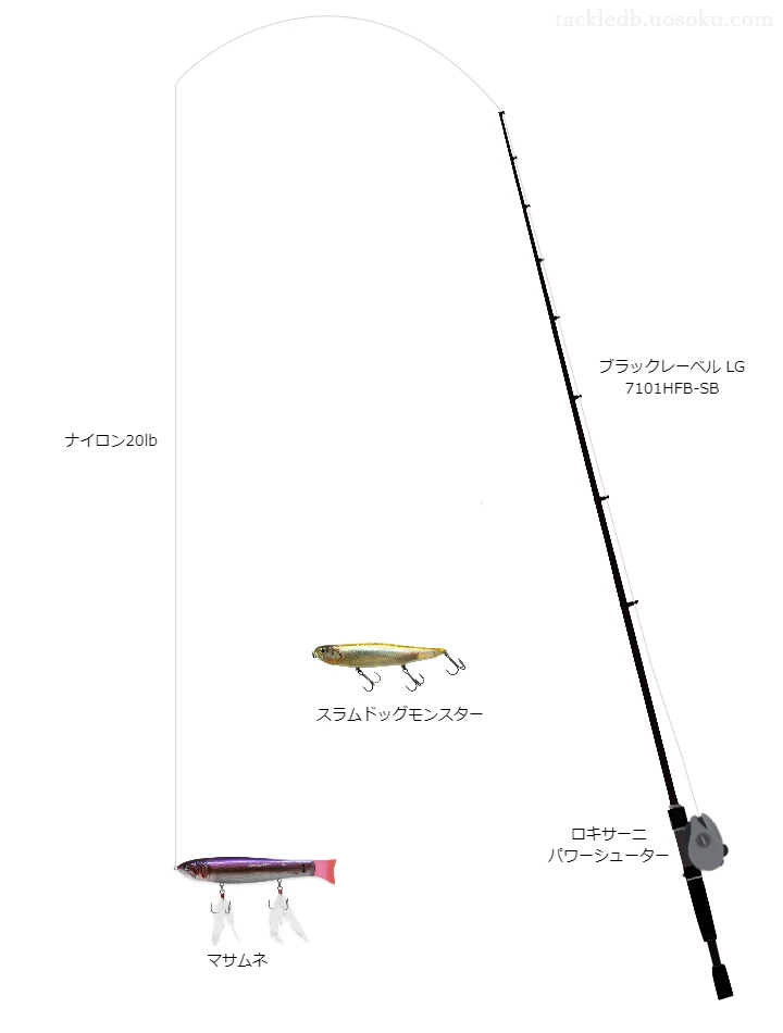 バス釣りに関するタックル、仕掛け図解