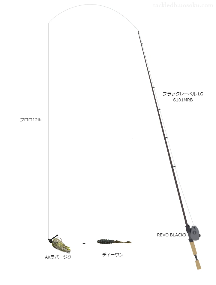 バス釣りに関するタックル、仕掛け図解