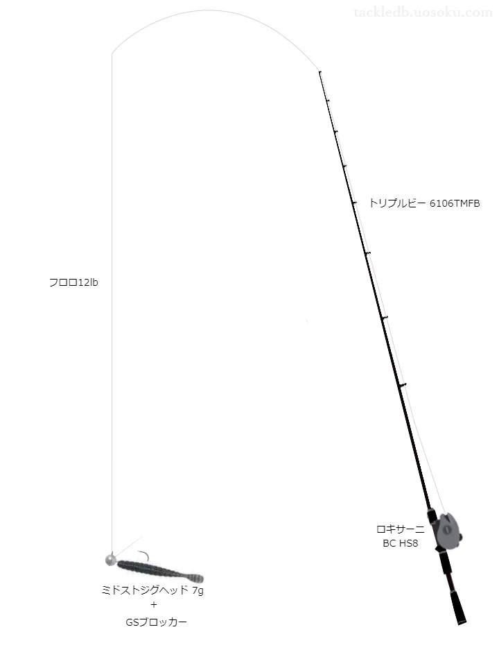 バス釣りに関するタックル、仕掛け図解