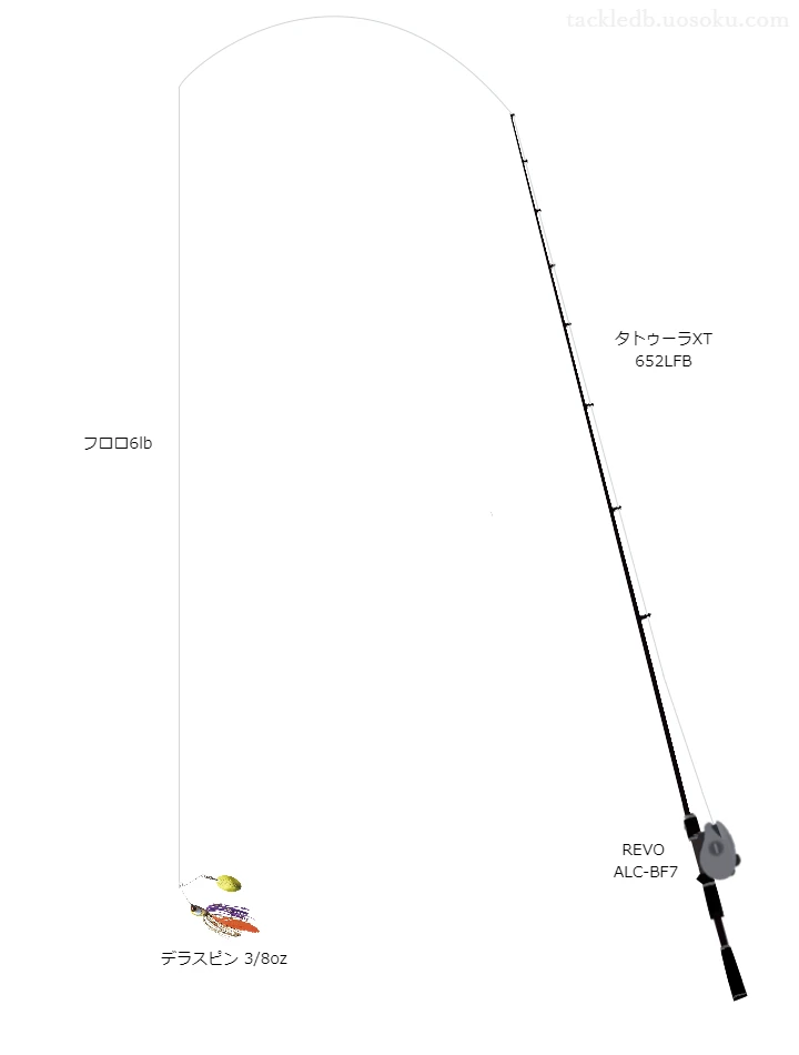 バス釣りに関するタックル、仕掛け図解