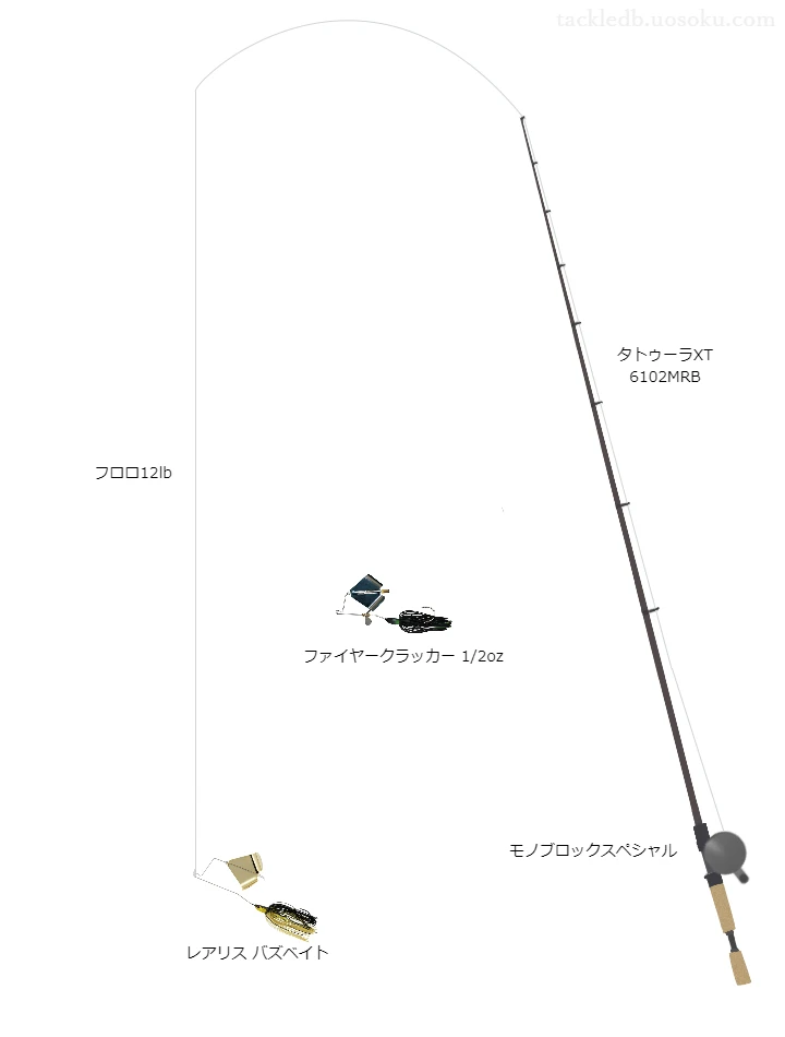 バス釣りに関するタックル、仕掛け図解