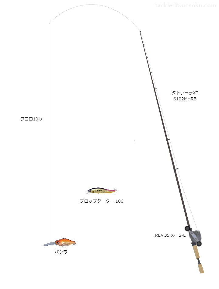 バクラのためのバス釣りタックル。ダイワのロッドとアブガルシアのリール