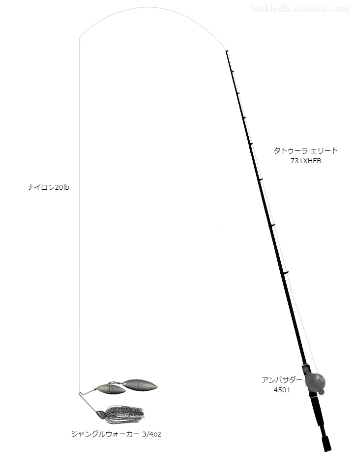 バス釣りに関するタックル、仕掛け図解