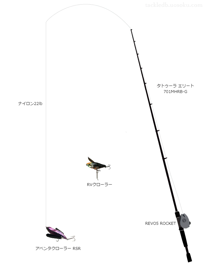 バス釣りに関するタックル、仕掛け図解