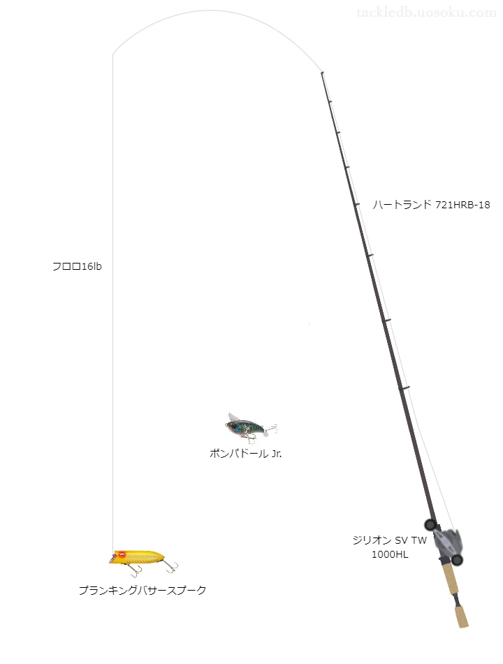 ハートランド721HRB-18とジリオンSVTW1000HLの組合せによるバスタックル【仮想インプレ】