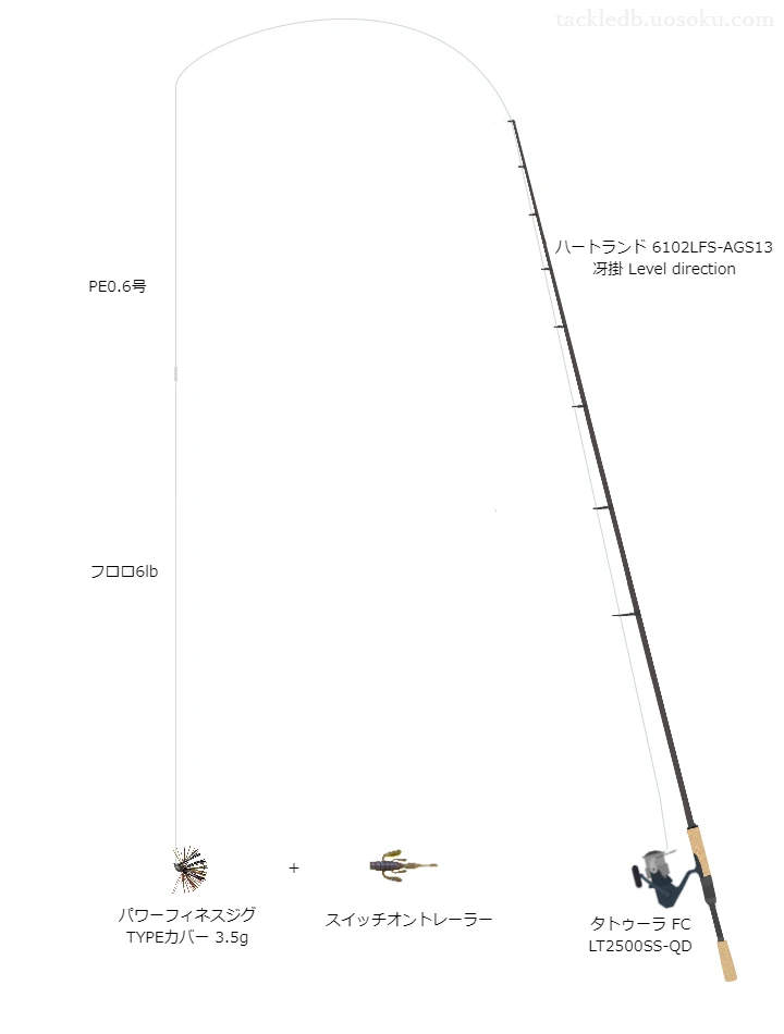 バス釣りに関するタックル、仕掛け図解