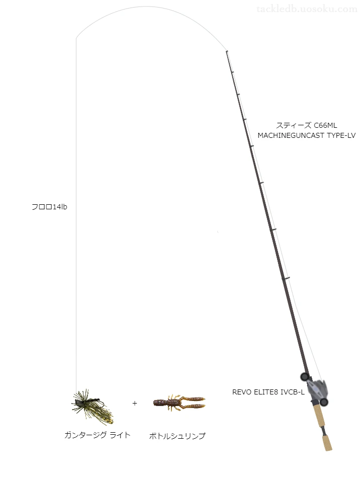 バス釣りに関するタックル、仕掛け図解