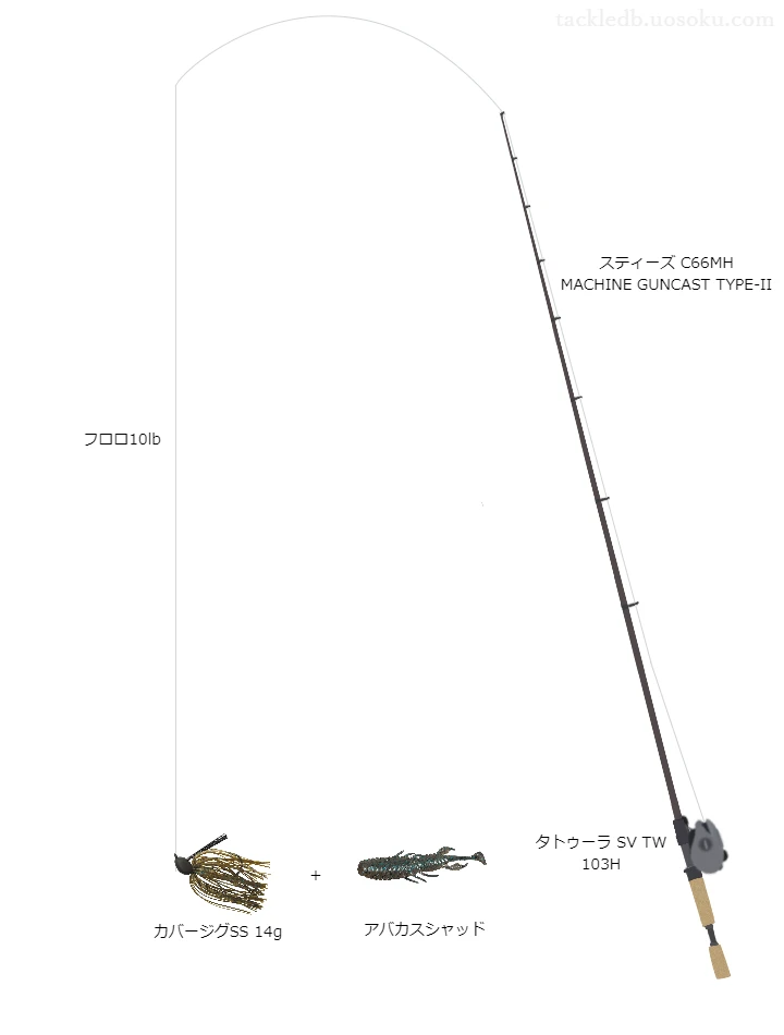 バス釣りに関するタックル、仕掛け図解