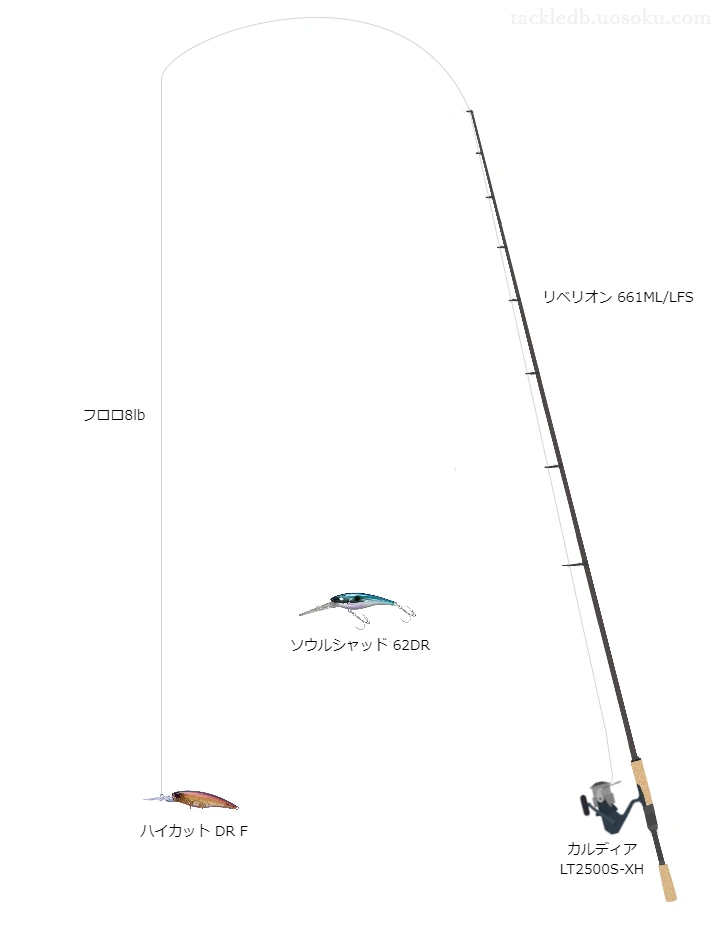 バス釣りに関するタックル、仕掛け図解