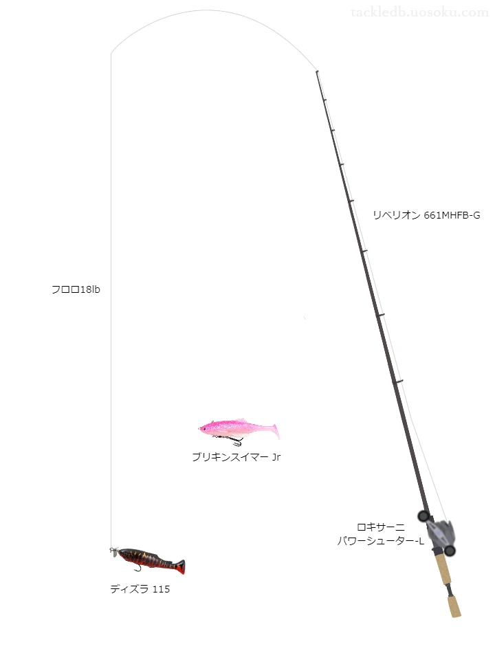 バス釣りに関するタックル、仕掛け図解