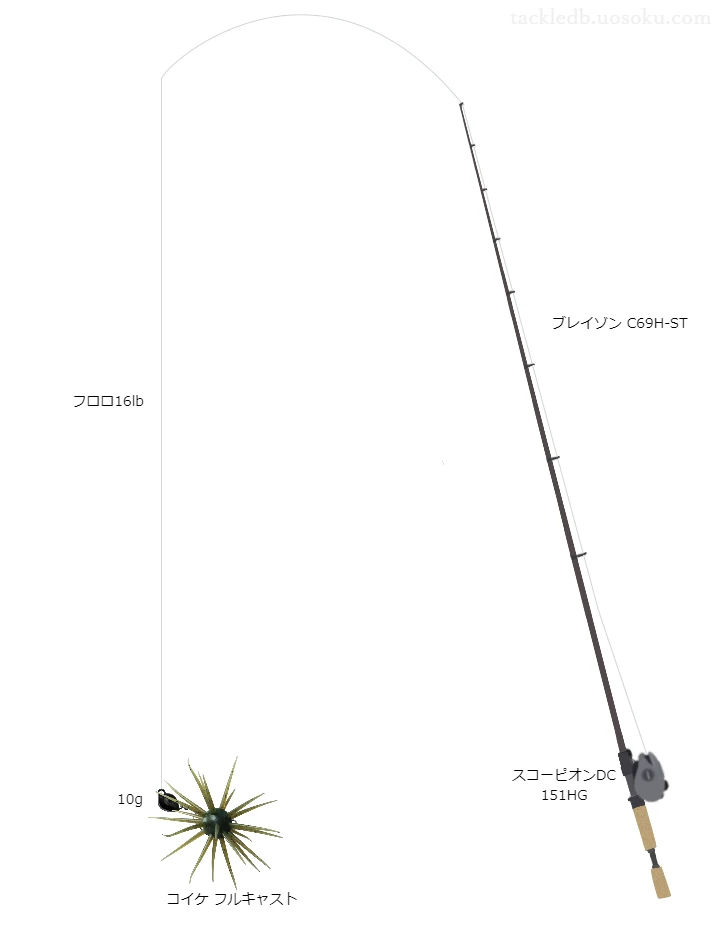 バス釣りに関するタックル、仕掛け図解