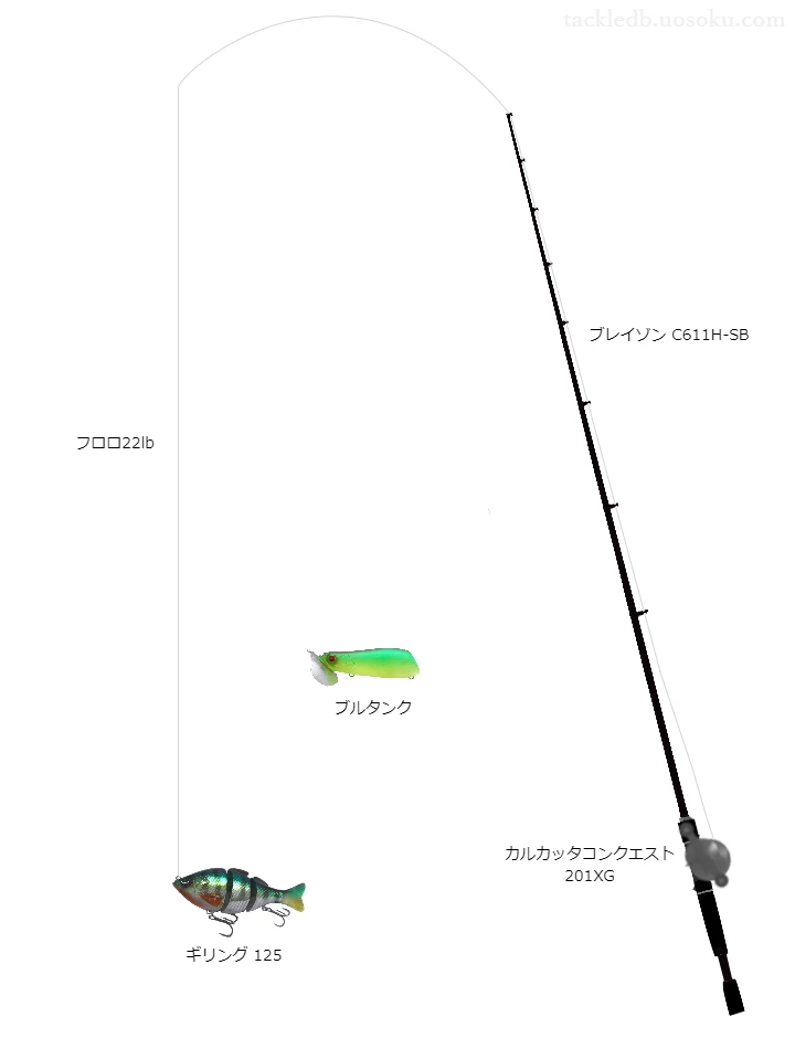 バス釣りに関するタックル、仕掛け図解