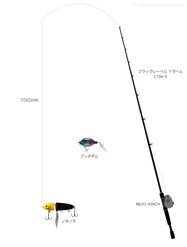 バス釣りに関するタックル、仕掛け図解