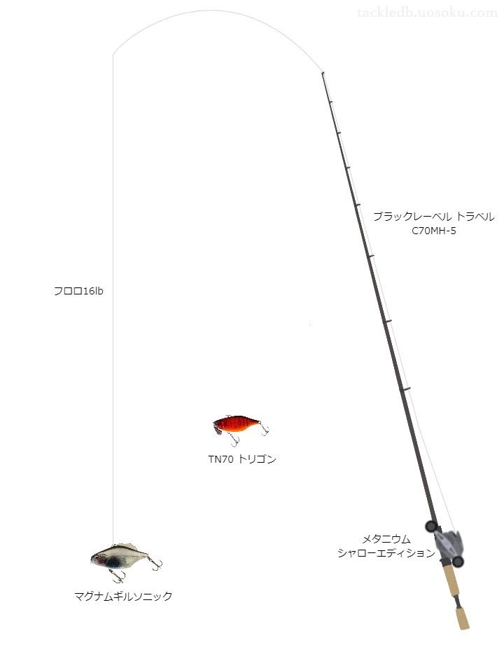 マグナムギルソニックのためのバス釣りタックル【バイブレーション】