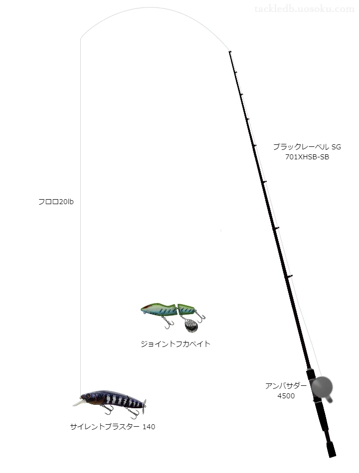 バス釣りに関するタックル、仕掛け図解