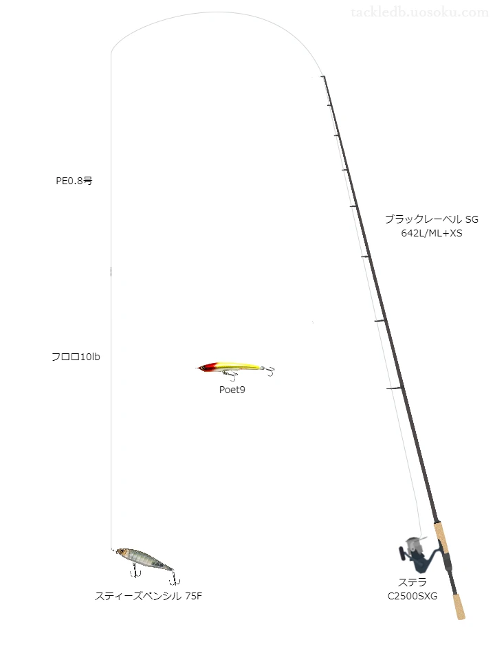 バス釣りに関するタックル、仕掛け図解