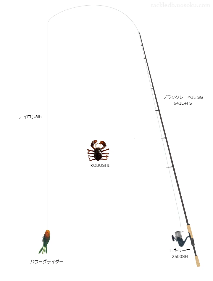 ダイワのロッドとアブガルシアのリールでパワーグライダー3.6インチを使うバスタックル。【古利根沼】