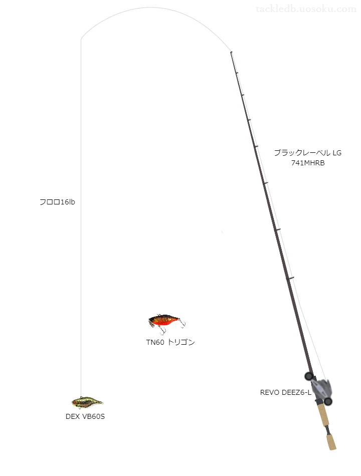 バス釣りに関するタックル、仕掛け図解