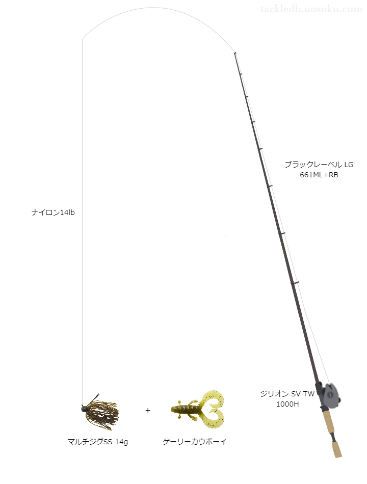 バス釣りに関するタックル、仕掛け図解