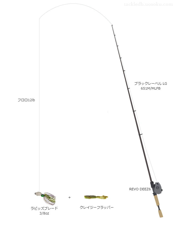 バス釣りに関するタックル、仕掛け図解