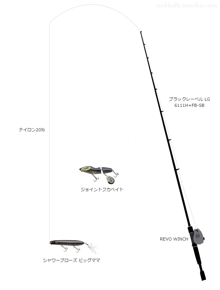 バス釣りに関するタックル、仕掛け図解