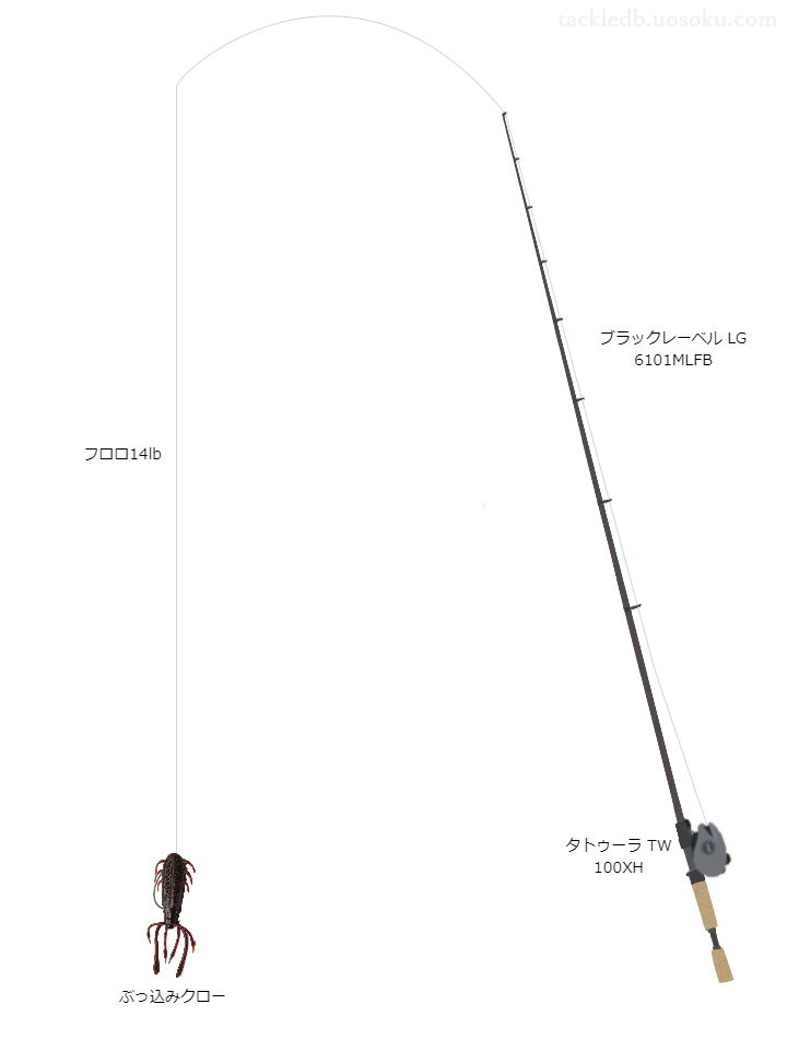 ぶっ込みクローのためのバス釣りタックル【ワーム】