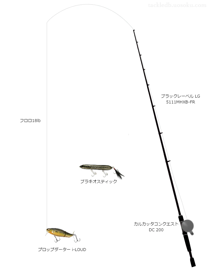 バス釣りに関するタックル、仕掛け図解