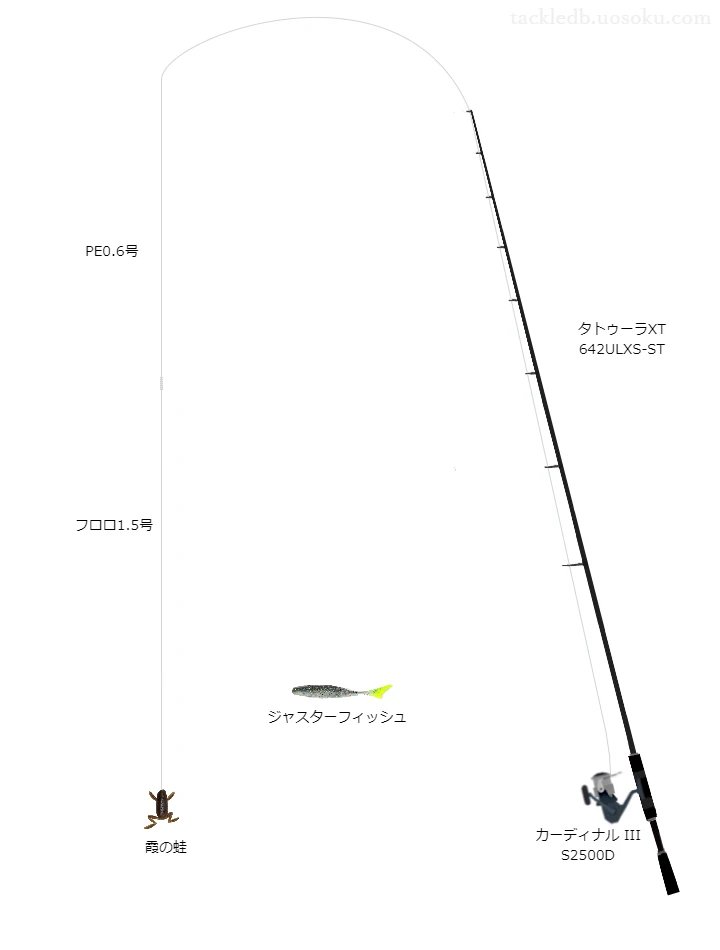 バス釣りに関するタックル、仕掛け図解