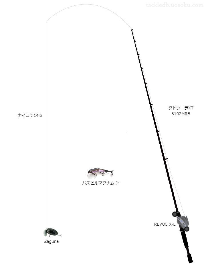 バス釣りに関するタックル、仕掛け図解