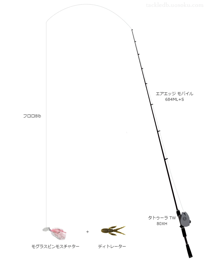 バス釣りに関するタックル、仕掛け図解