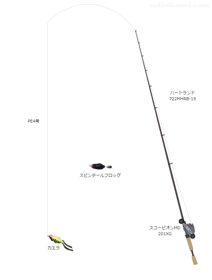 バス釣りに関するタックル、仕掛け図解