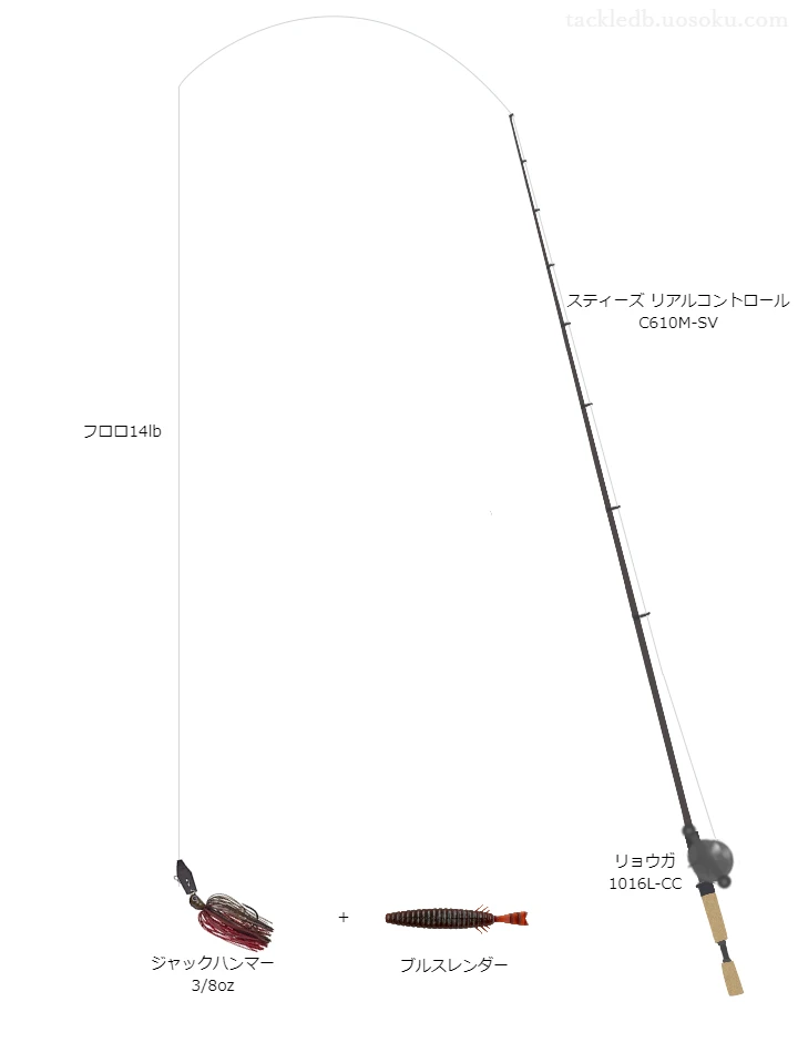 バス釣りに関するタックル、仕掛け図解