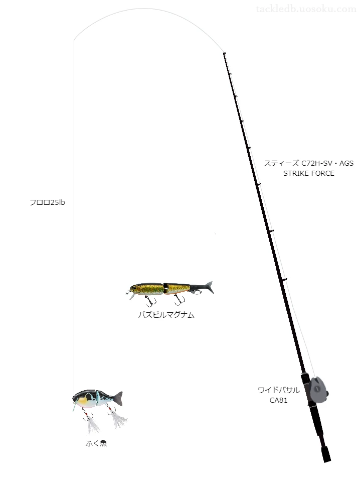 バス釣りに関するタックル、仕掛け図解