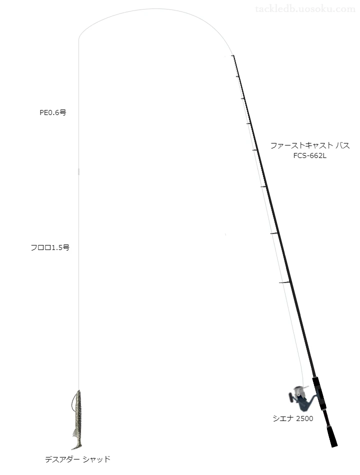 バス釣りに関するタックル、仕掛け図解