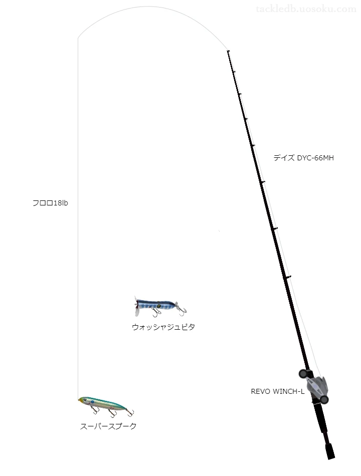 バス釣りに関するタックル、仕掛け図解