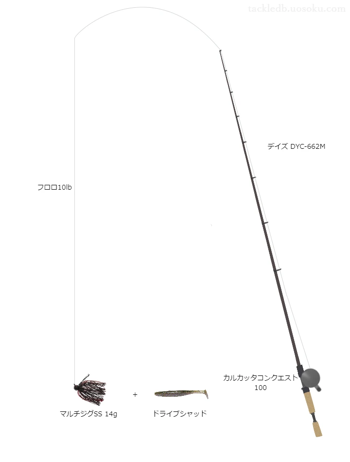 バス釣りに関するタックル、仕掛け図解