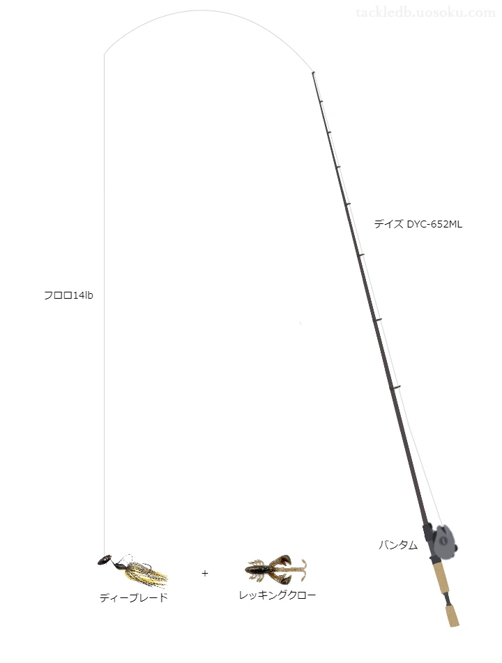 バス釣りに関するタックル、仕掛け図解